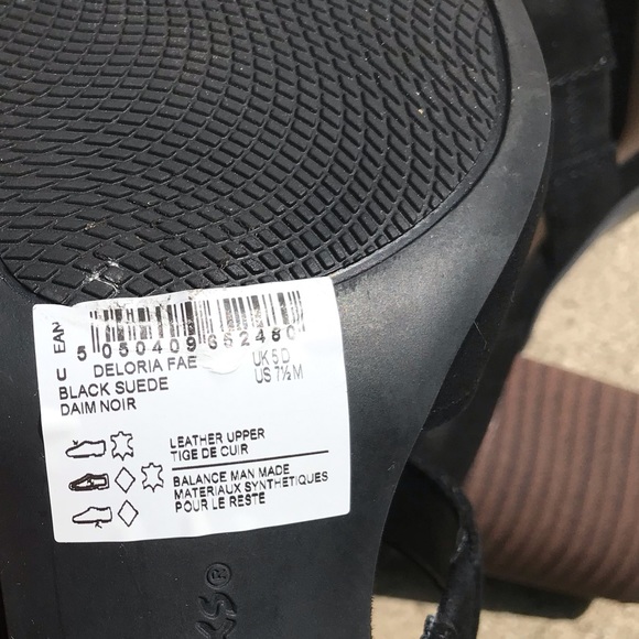 Clarks Deloria Fae Black Suede Heels - Picture 11 of 11